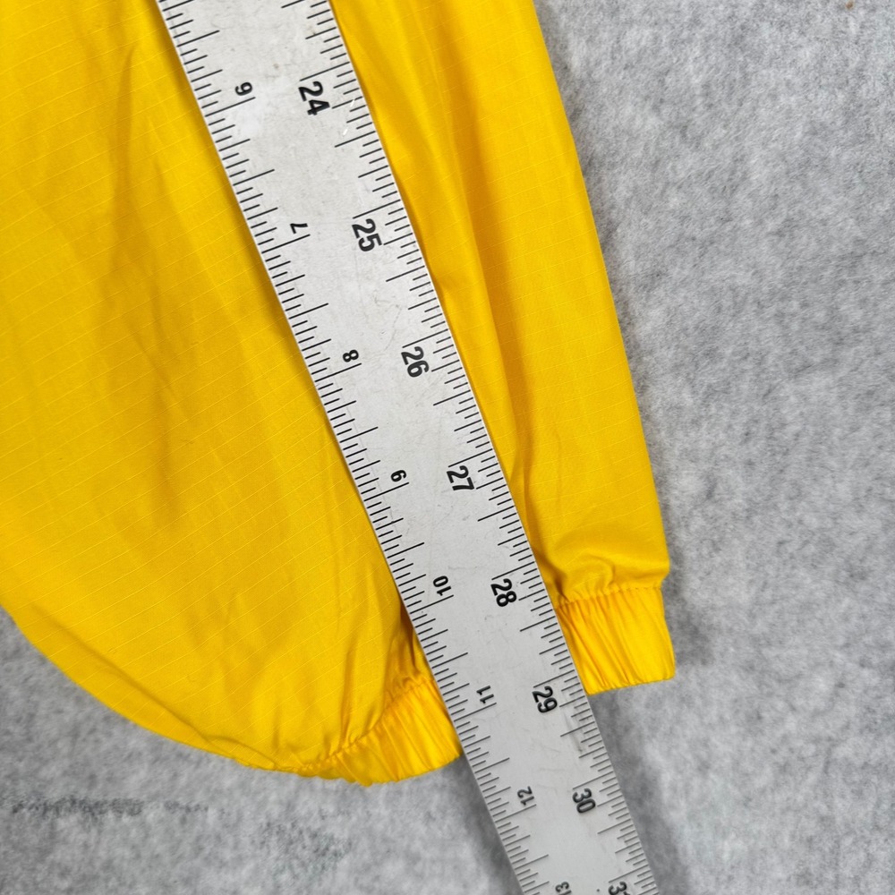 LL Bean Womens M Yellow Nylon Riptstop 1/4 Zip Pullover Windbreaker Jacket VTG - Picture 10 of 10